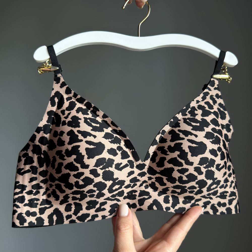 9379 Бюст бесшовн. / Comfortable / (лео корич., L (75C-80B))